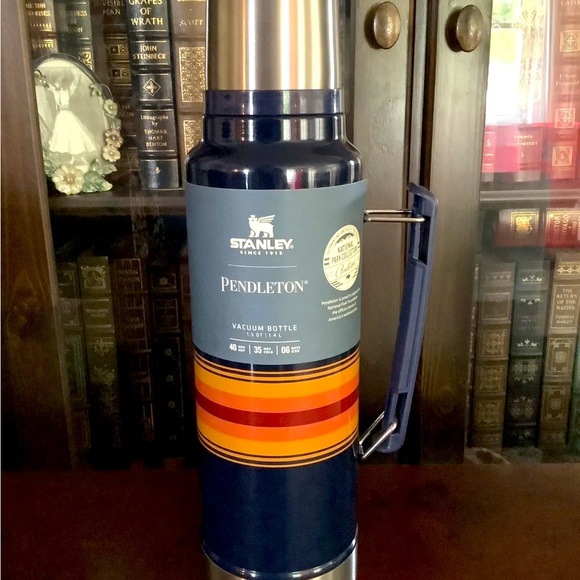 Pendleton Dining Pendleton Stanley Blue Thermos Vacuum Bottle 22